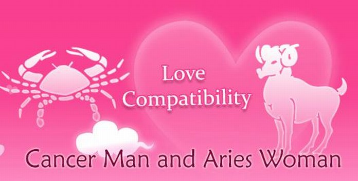 Cancer man and Aries woman love match