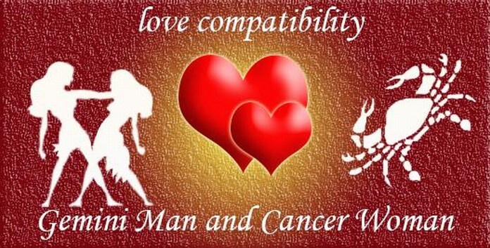 Gemini Man and Cancer Woman Love Compatibility