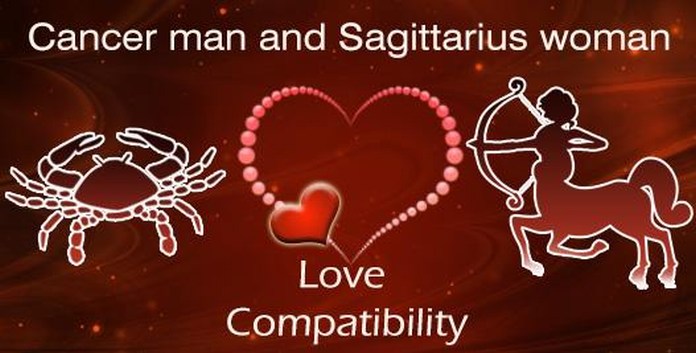 Cancer Man and Sagittarius Woman Love Compatibility
