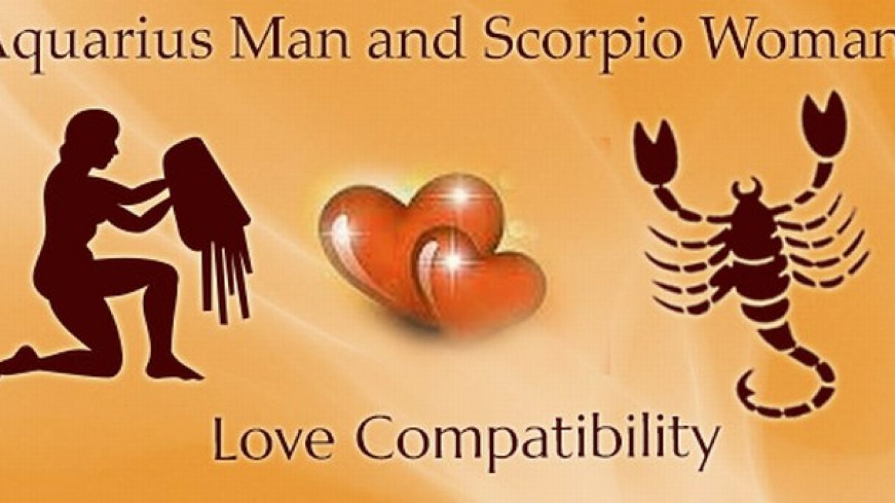 Woman couples man scorpio aquarius Scorpio Woman