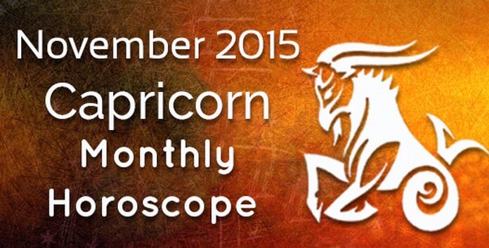 Capricorn November 2015 Monthly Horoscope