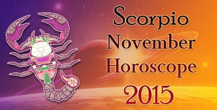 Scorpio November 2015 Monthly Horoscope
