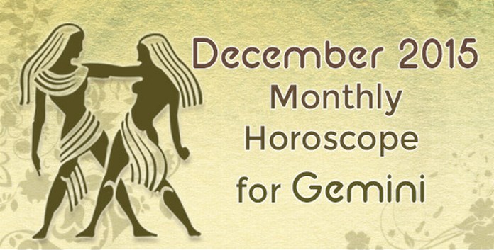 Gemini December Monthly Horoscope 2015