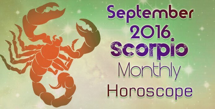 Scorpio September 2016 Horoscope