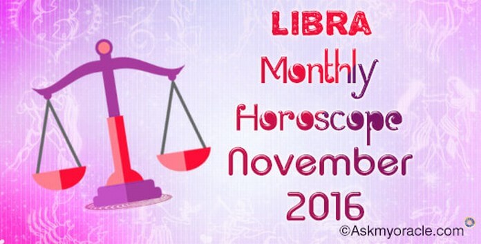 November 2016 monthly horoscope for Libra