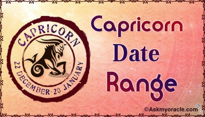 Capricorn Date Range