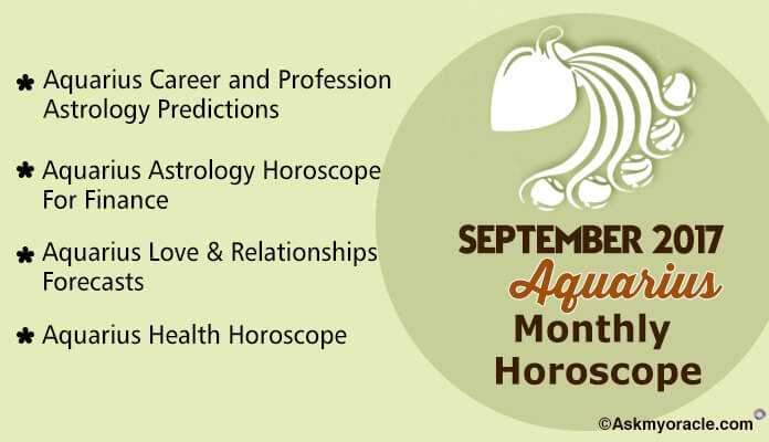 Aquarius Monthly Horoscope September 2017