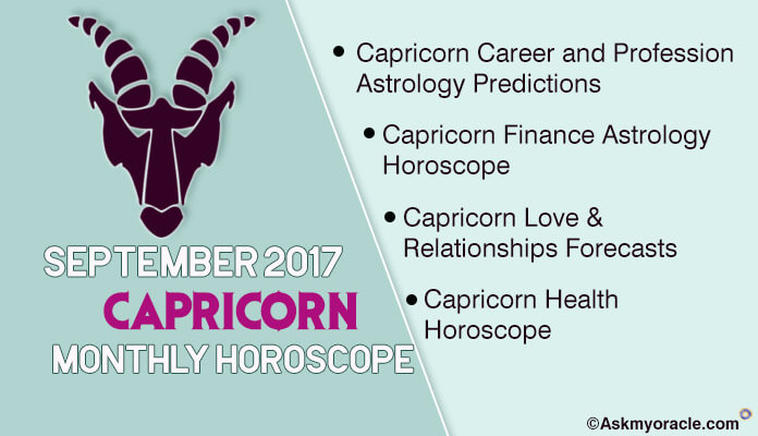 Capricorn Monthly Horoscope September 2017