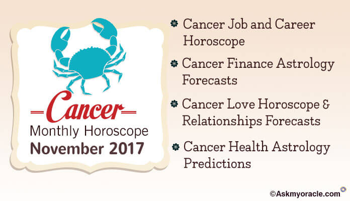 Cancer Monthly Horoscope November 2017