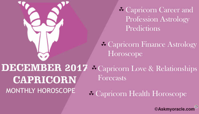 Capricorn Monthly Horoscope December 2017