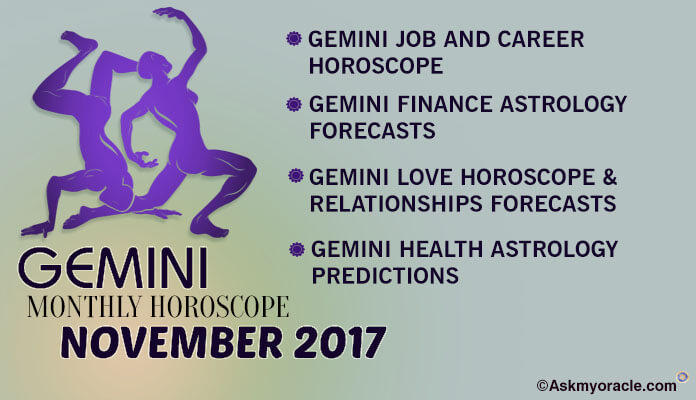 Gemini Monthly Horoscope November 2017