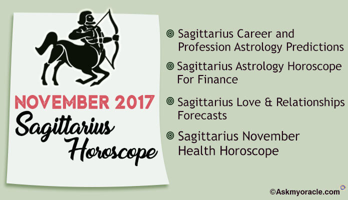 Sagittarius Monthly Horoscope November 2017