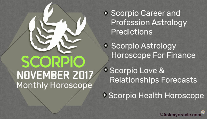 Scorpio Monthly Horoscope November 2017