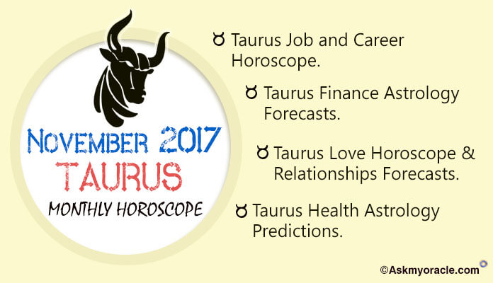 Taurus Monthly Horoscope November 2017